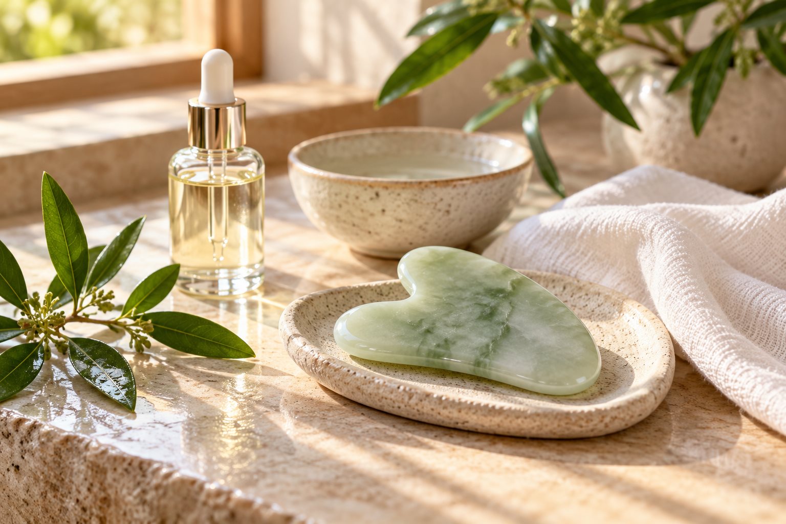 Warm natural spa photograph illustrating Facial Massage Benefits