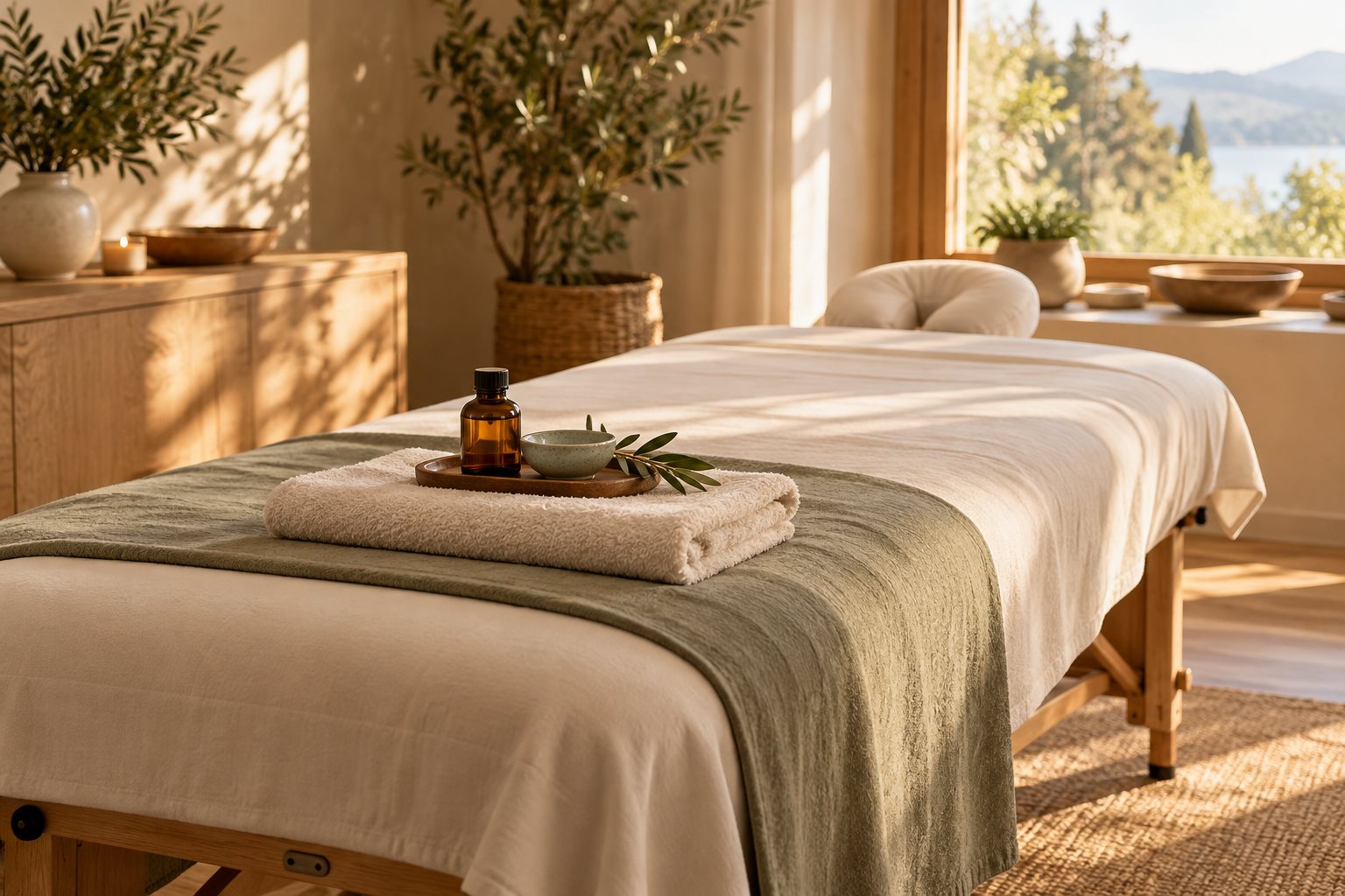 Warm natural spa photograph illustrating How Much Does a Massage Cost?