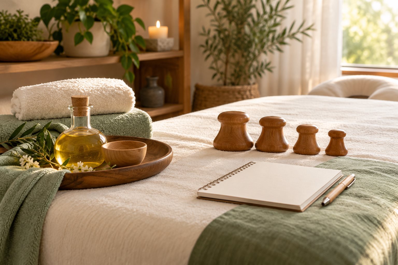Warm natural spa photograph illustrating Swedish vs. Therapeutic Massage